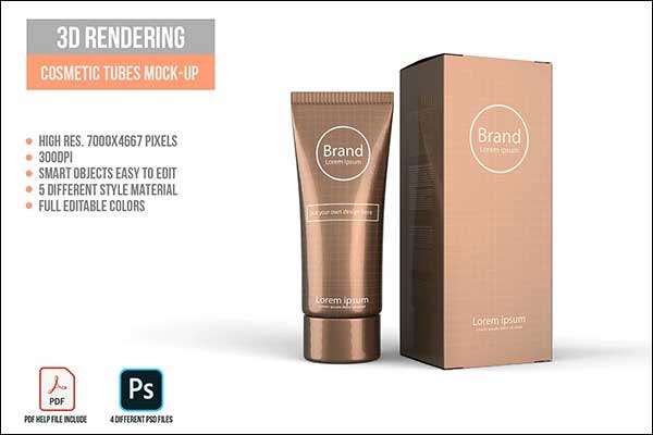 3D Cosmetic Cream Tubes | Free & Premium 26+ Vector | EPS | PNG Downloads